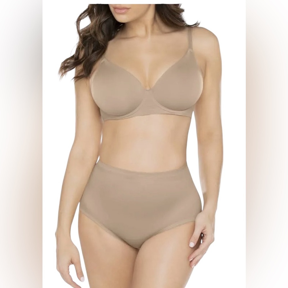 Miracle suit,  High-Waisted Tan Tummy support